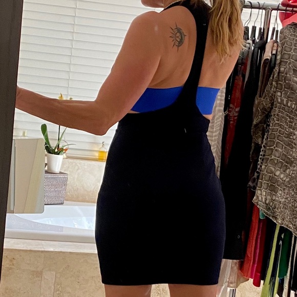 Bailey 44 Blue Banded RacerBack Tank Dress Sz S - Picture 8 of 9
